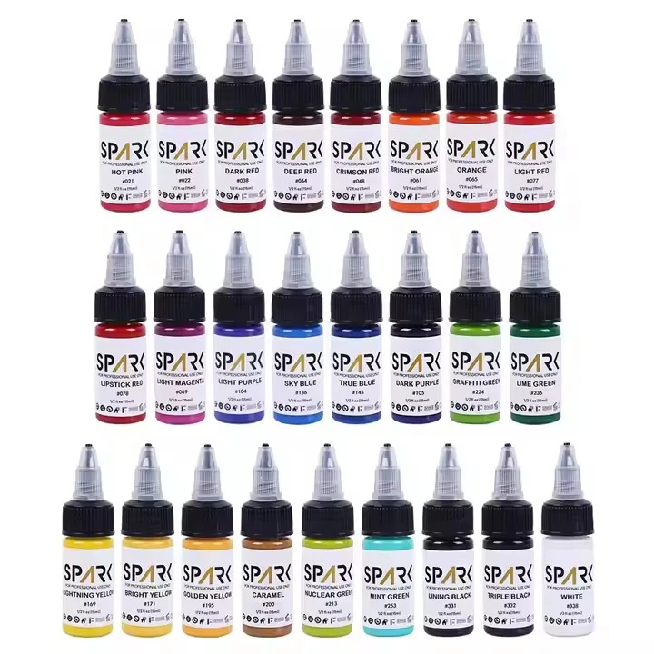 50 barvnih set iskrice na debelo organsko najboljšo pigment 1 oz 30 ml za enkratno ličenje za enkratno uporabo začasnega črnila