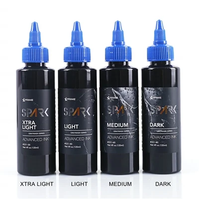 Organsko 4oz 120ml siva vadba ličil črno tatoo črnilo