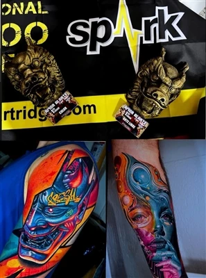 Umetnik SPARK @anfitriontattoo si je prislužil dvojno zmago na Expo Tattoo Cu...
