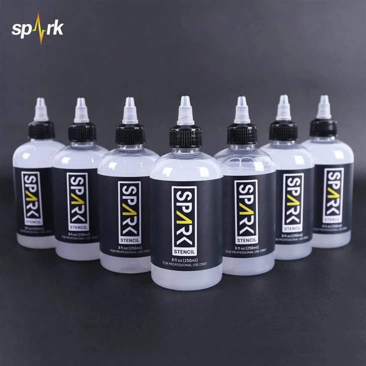 SAPRK 8 FL OZ (250 ml) Profesionalno hitro suho non - zbledi gladki prenos tatoo za umetnike za tetovaže