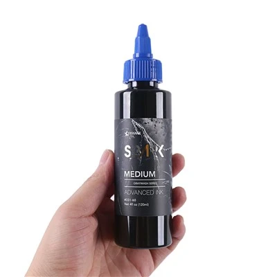 Organsko 4oz 120ml siva vadba ličil črno tatoo črnilo