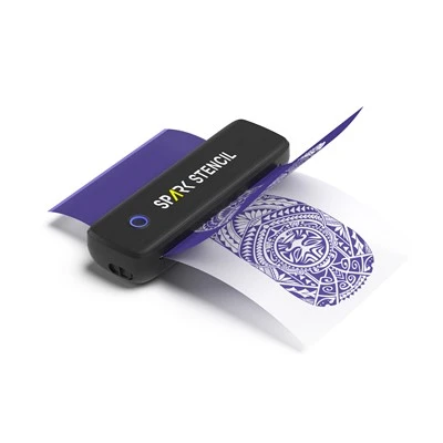 Prenosni termični Bluetooth High-Res univerzalni združljiv tiskalnik s šablonami za tetovaže z dolgo baterijo za umetnike