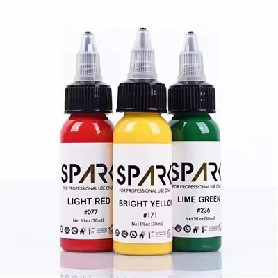 Spark organsko 1oz (30 ml) kože prijazno živo tetovažo Ink Trajno ličilno pigment Tattoo Ink Ink