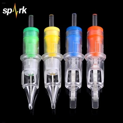 Spark spd rm/cm all - v - ena igle za tatoo kartuše profesionalna sterilna varnost z membrano 20 osebnih računalnikov/škatlo