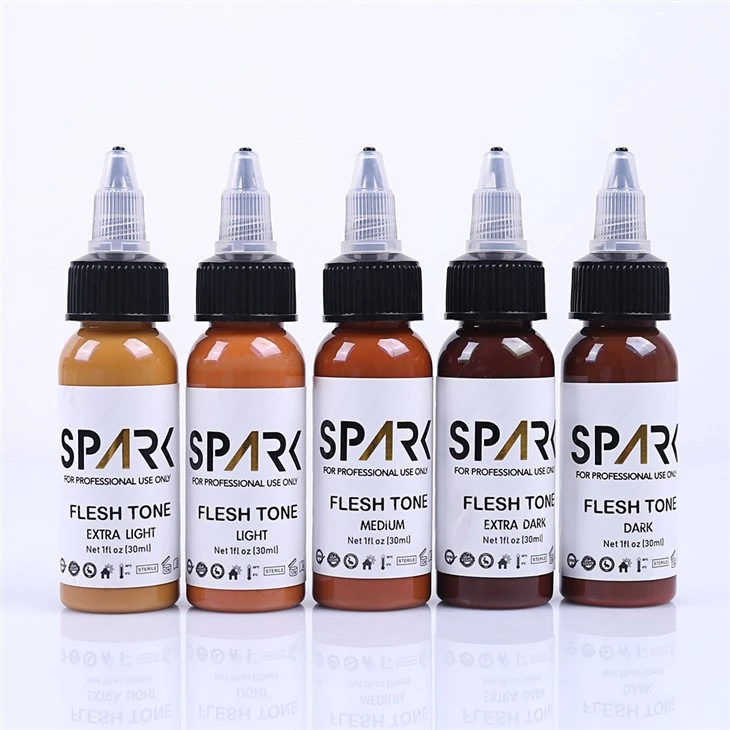 Spark Tattoo Ink Professional 1 oz kože ton kože za tetoviranje črnila za barvno portret meso kožni ton barvni komplet tetovaža