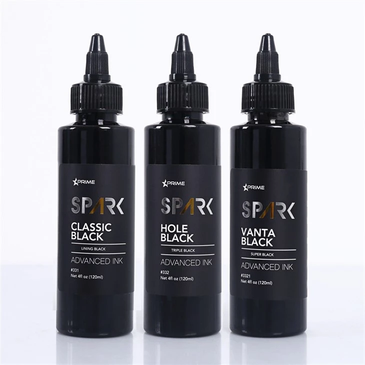 Črnilo za tetoviranje 4OZ Classic Black Hole Black Vanta Black Spark Črnilo za tetoviranje črno