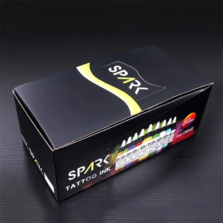 50 barvnih kompletov Spark Tattoo Ink Set profesionalnih barvnih črnil za tetoviranje