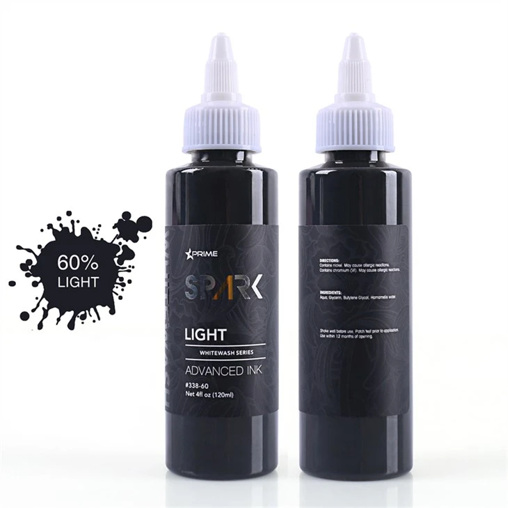 Set črnila za tetoviranje brez krutosti Vegan White Wash Set Spark črnilo za tetoviranje