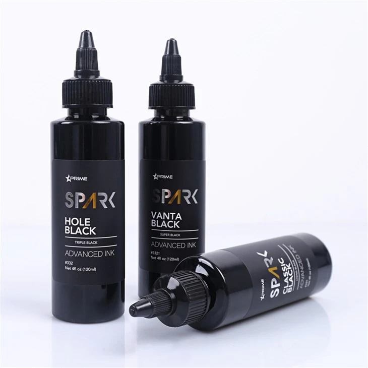Hole Black 4OZ Triple Black Ink Series Spark Tattoo Ink Črnilo za tetoviranje Black Light