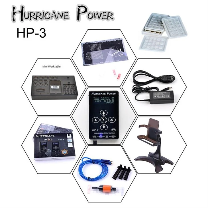 Hurricane Tattoo Supplies Tattoo Power Device Digitalni napajalnik za tattoo