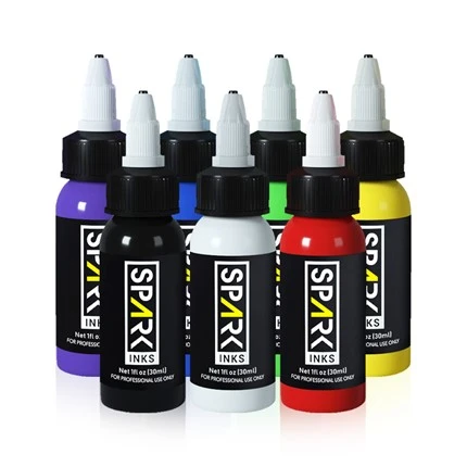 7 barv OEM Spark Permanent Professional Tattoo Ink