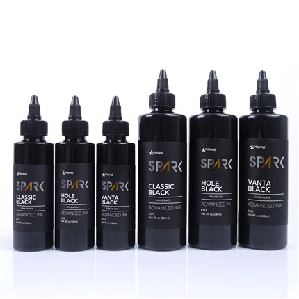 Črnilo za tetoviranje 8OZ Black Ink Series Hole Black Trojno črno Spark Črnilo za tetoviranje brez svinca