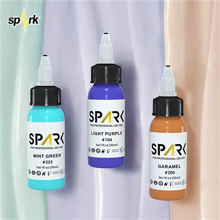 Komplet črnila za tetoviranje brez svinca Spark Tattoo Ink Set Profesionalni zaslon s črnilom za tetoviranje