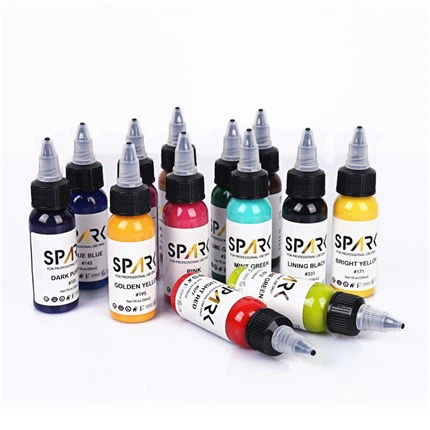 Pigments Tattoo Ink Set profesionalnih črnil za tetoviranje Spark