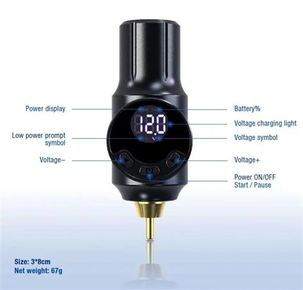 RCA MINI Tattoo Battery Brezžično napajanje za Tattoo