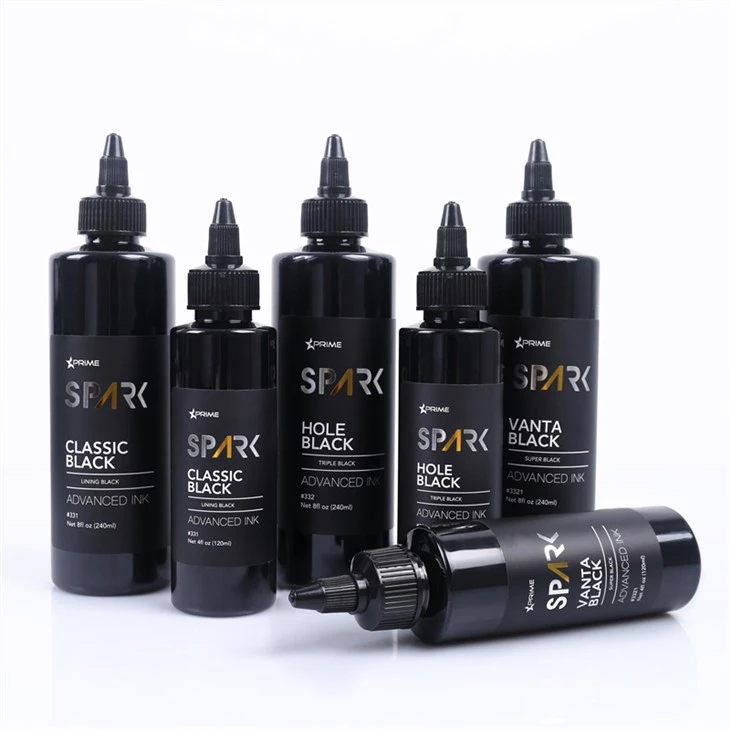 Super Black 8OZ Black Ink Series Vanta Black Spark Tattoo Ink Set črnila za tetoviranje
