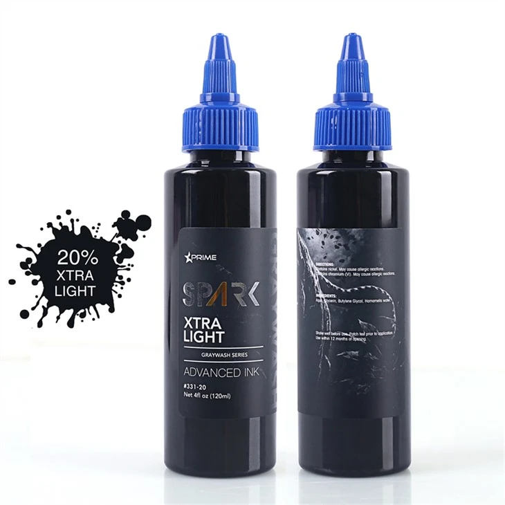Komplet črnila za tetoviranje Professional Black Spark črnilo za tetoviranje