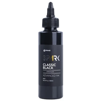 Črnilo za tetoviranje Real Dark Gloss Black 8OZ Trojno črno črnilo serije Spark Tattoo Ink Črnilo za tetoviranje Črna svetloba