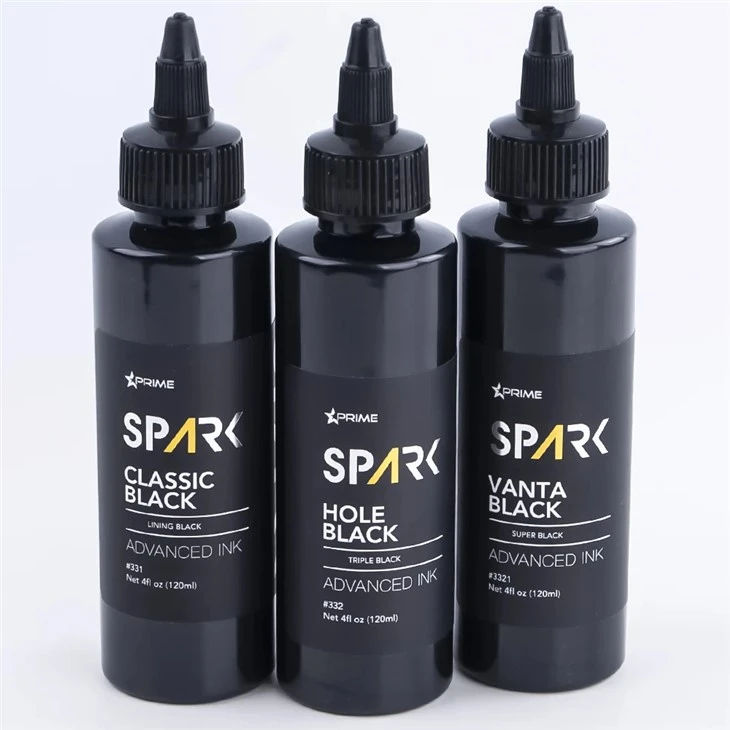 Črnila za tetoviranje v razsutem stanju 8OZ Black Ink Series Hole Black Triple Black Spark Črnilo za tetoviranje Brezsvinčno črnilo za tetoviranje